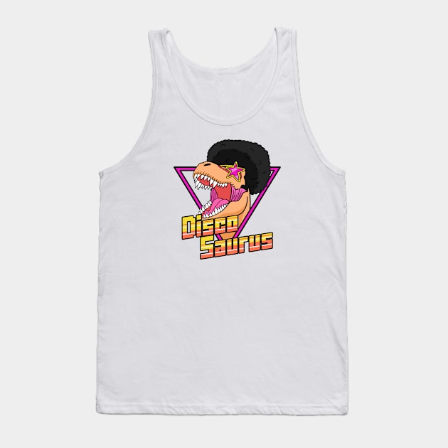 Disco Saurus Tank Top by nickbeta